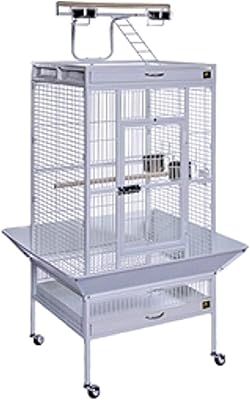 Cage à oiseaux pour grands perroquets (82 x 77 x 165 cm)