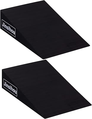 Planche d'inclinaison de squat de yoga pilates, 2 pièces robustes en mousse eva