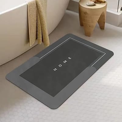 Tapis de sol super absorbant, tapis de bain en cuir nappa à séchage