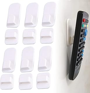 6 paires de supports de télécommande à crochet adhésif mural pour climatiseur tv