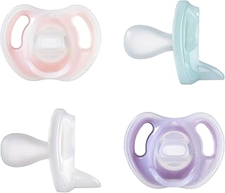 Sucette en silicone ultra légère tommee tippee, conception orthodontique symétrique, sans bpa, conception