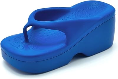 Pantoufles pour femmes evila tongs compensées de plage d'été roses à la mode