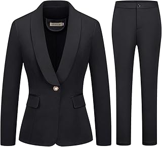 Ensemble de costume d'affaires deux pièces à un bouton de couleur unie