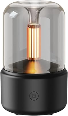 Diffuseur d'arômes aux chandelles moreliane, 120 ml, humidificateur à brume veilleuse blanc chaud