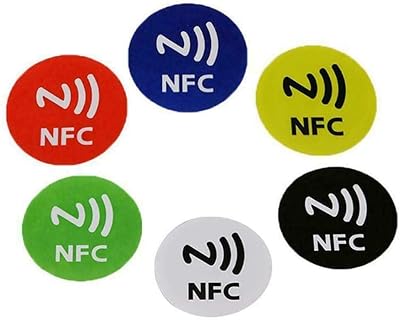 Étiquettes nfc rubik pour smartphones iphone et android multicolores ntag213 type