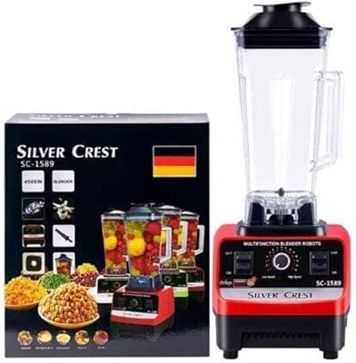 Silvercrest 4500w mélangeur robuste de qualité commerciale avec 2 pots sc-1589, multicolore