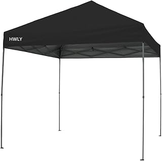 Auvent instantané huayi 10" x 14", tente à pieds droits, 100 pieds carrés