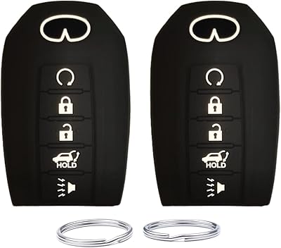 Couvercle de clé intelligente en silicone compatible avec infiniti qx60 qx50 qx50 kr5txn7