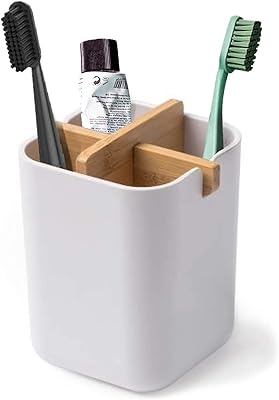 Porte-brosse à dents en bambou, naturellement durable, respectueux de l'environnement, porte-brosse à dents