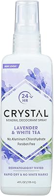 Spray corporel déodorant minéral essence crystal aux extraits de lavande et de thé