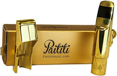 Mèche en métal plaqué or pour saxophone alto professionnel paititi 6