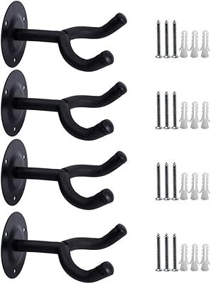 Honesty lot de 4 supports muraux pour guitare, crochets de guitare haut