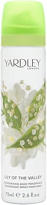 Déodorant en spray yardley lily of the valley, 75 ml (paquet de 1)