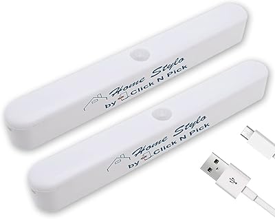 Home styleo® pack de 2 lampes à détecteur de mouvement sous armoire