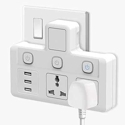 Adaptateur secteur multiprise tecom, prise de chargeur murale étendue à 3 voies, adaptateur