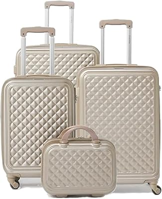 Un ensemble de sacs de voyage à roulettes avec une structure solide