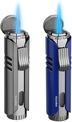 Briquet au butane coupe-vent pepita 2 pièces briquet à gaz jet butane recharge