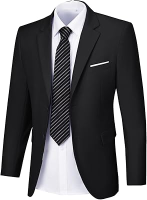 Veste de costume décontractée coupe ajustée et blazer séparé pour hommes, convient