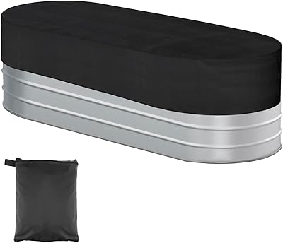 Couverture de piscine de forme ovale de 6 pieds, couverture de réservoir étanche