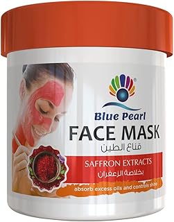 Masque facial ultra détoxifiant blue pearl à l'extrait de safran pour les soins