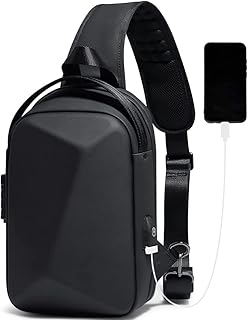 Sac à bandoulière avec port de chargement usb sac dos étanche