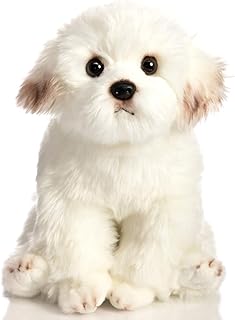 Jouet en peluche pour chiot bichon frise holy home, jouet en peluche