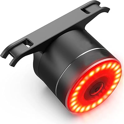 Feu arrière de vélo intelligent avec détection automatique des freins rechargeable par usb