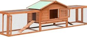 Fidaxl cage à lapin en bois massif, sapin de pin, patio extérieur, jardin, lapin, poulet, petite cage pour animaux de compagnie, unité d'abri. Transformez votre façon de consommer avec Diaytar Sénégal