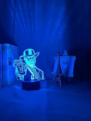Jeu red dead redemption 2 cadeau lampe 3d acrylique pour décoration de salle
