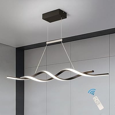 Lampe à suspension moderne janeed, lustre led à intensité variable avec télécommande, lustre