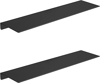 Étagères flottantes joom étagères de rangement salle de bain fixation murale aluminium