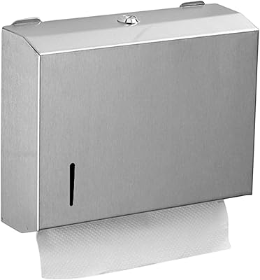 Distributeur de serviettes en papier mural en acier inoxydable, distributeur de serviettes