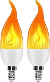 Ampoule à flamme, 3 modes d'éclairage, pointes de flamme vacillante, lampe à effet