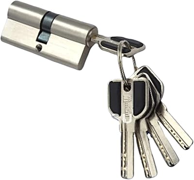 Cylindre de serrure de porte msm 80 mm, 5 clés d'ordinateur double face