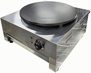 Machine à crêpes électrique commerciale circulaire en fonte de 40 cm de diamètre