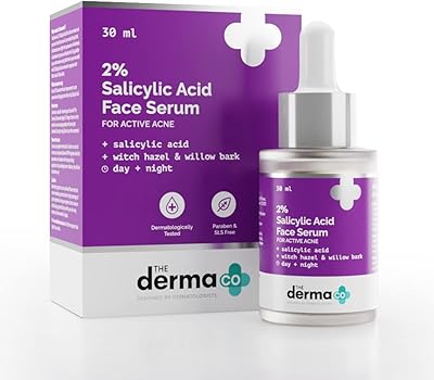 Le sérum facial à l'acide salicylique dermaco 2% pour le traitement de l'acné