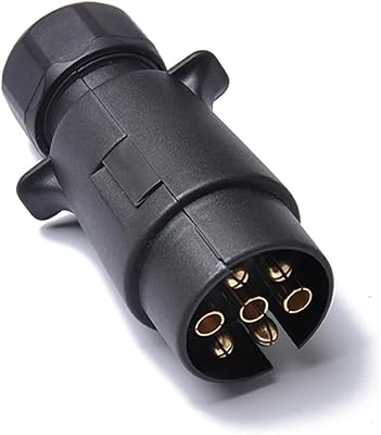 Adaptateur de remorque en plastique de type n 12 v, 7 broches, 7