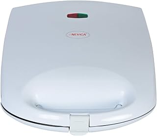 Machine à panini et grill nevica, blanc - modèle nv-469g