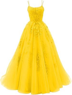 Robe longue en tulle à bretelles spaghetti pour bal, mariage, retour à la maison,
