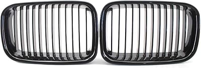 Grille avant de remplacement morelian pour bmw e36 325i 320i 318is 1992-96, noir