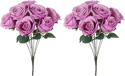 Yatai lot de 2 fleurs artificielles pour la décoration plantes intérieure fleurs