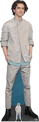 Star cutouts limited star cs827 timothee hal chalamet découpes en carton grandeur nature/support/hauteur