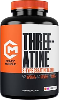 Pilules de créatine crazy muscle 5 000 mg par portion 180