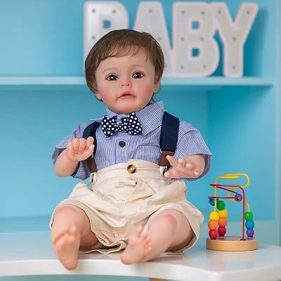 Poupée nouveau-né nano classic en coton, taille 24 pouces 60 cm, avec peau