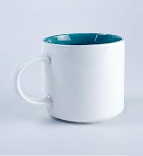 Tasse à thé et à café en porcelaine shalo, 430 ml, blanc-vert