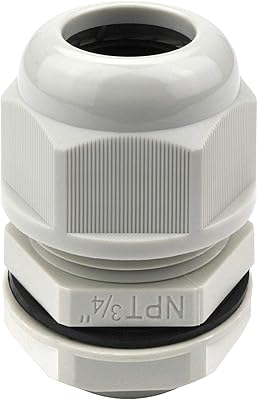 5 pièces 3/4" ip68 sangle en nylon corde de soulagement poignée étanche npt