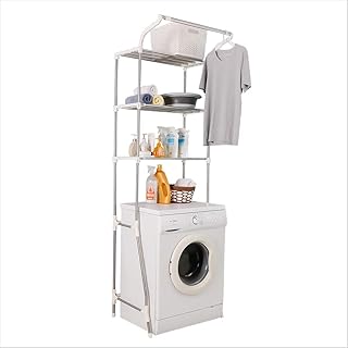 Étendoir à linge hershey 3 niveaux au-dessus des toilettes-machine laver organisateur de salle