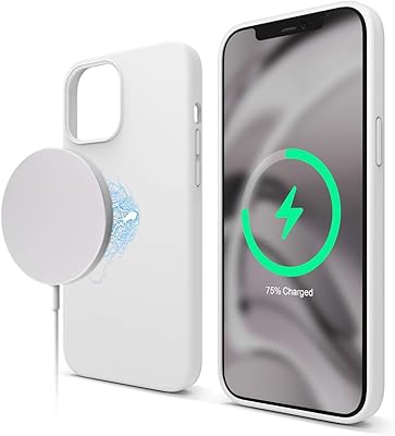Coque en silicone elago magsafe pour iphone 12 pro max (6.7) - blanc