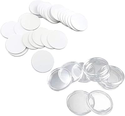 50 pièces ntag 215 nfc étiquette de carte ronde 25 mm pvc, nfc