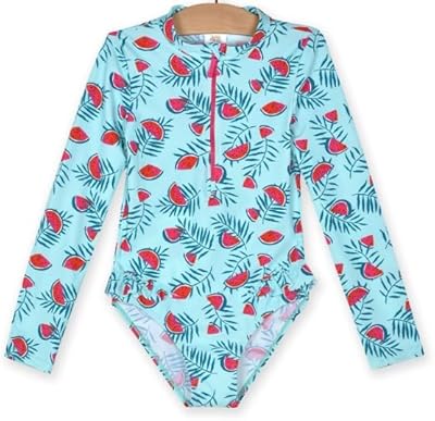 Maillot de bain une pièce à manches longues pour fille du